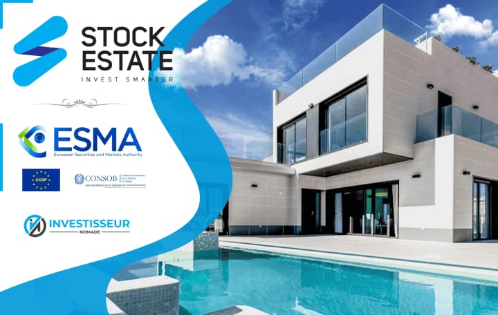 Illustration pour la plateforme de crowdfunding immobilier Stock.Estate (pour le blog)