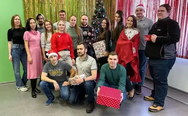 équipe robocash pendant noël