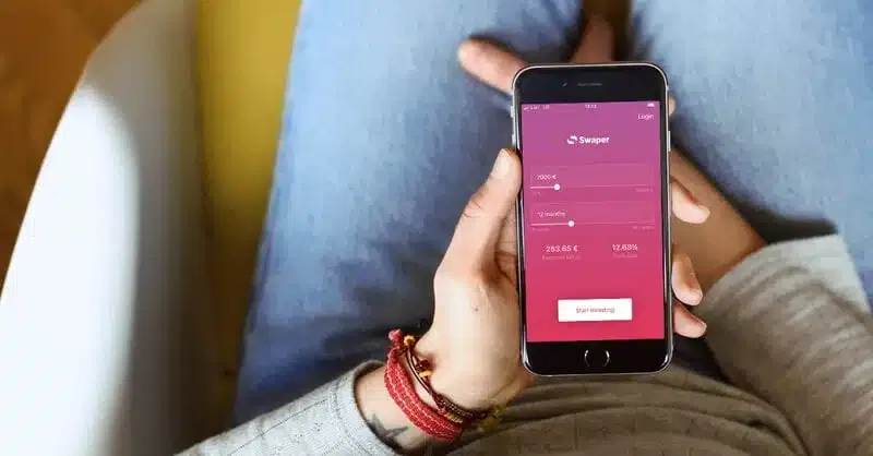 investir avec smartphone sur swaper