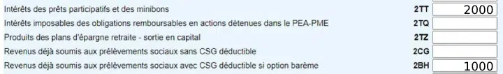 Déclaration remplie à partir des informations des plateformes de crowdfunding Raizers et Lendermarket