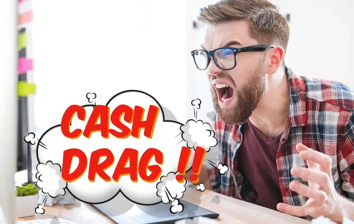 Cash-drag en crowdlending, vignette pour le blog Investisseur Nomade