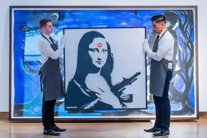Investir 5000 euros dans une oeuvre de Banksy consacrée à Mona Lisa