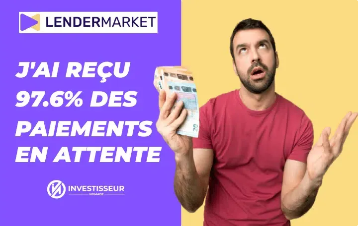 Un homme soulagé de recevoir ses paiements en attente de la plateforme Lendermarket - vignette pour le blog